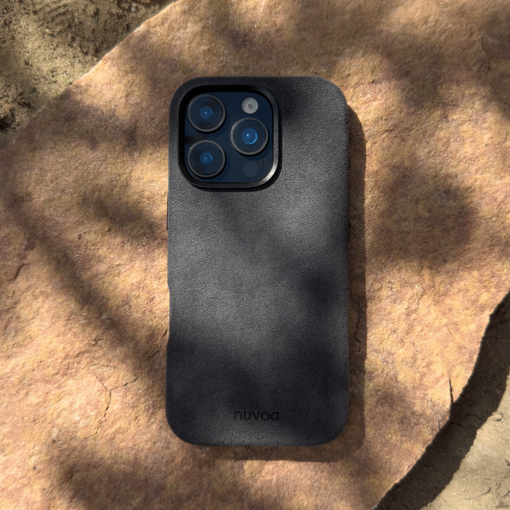 Alcantara iPhone Hülle - Space Grau