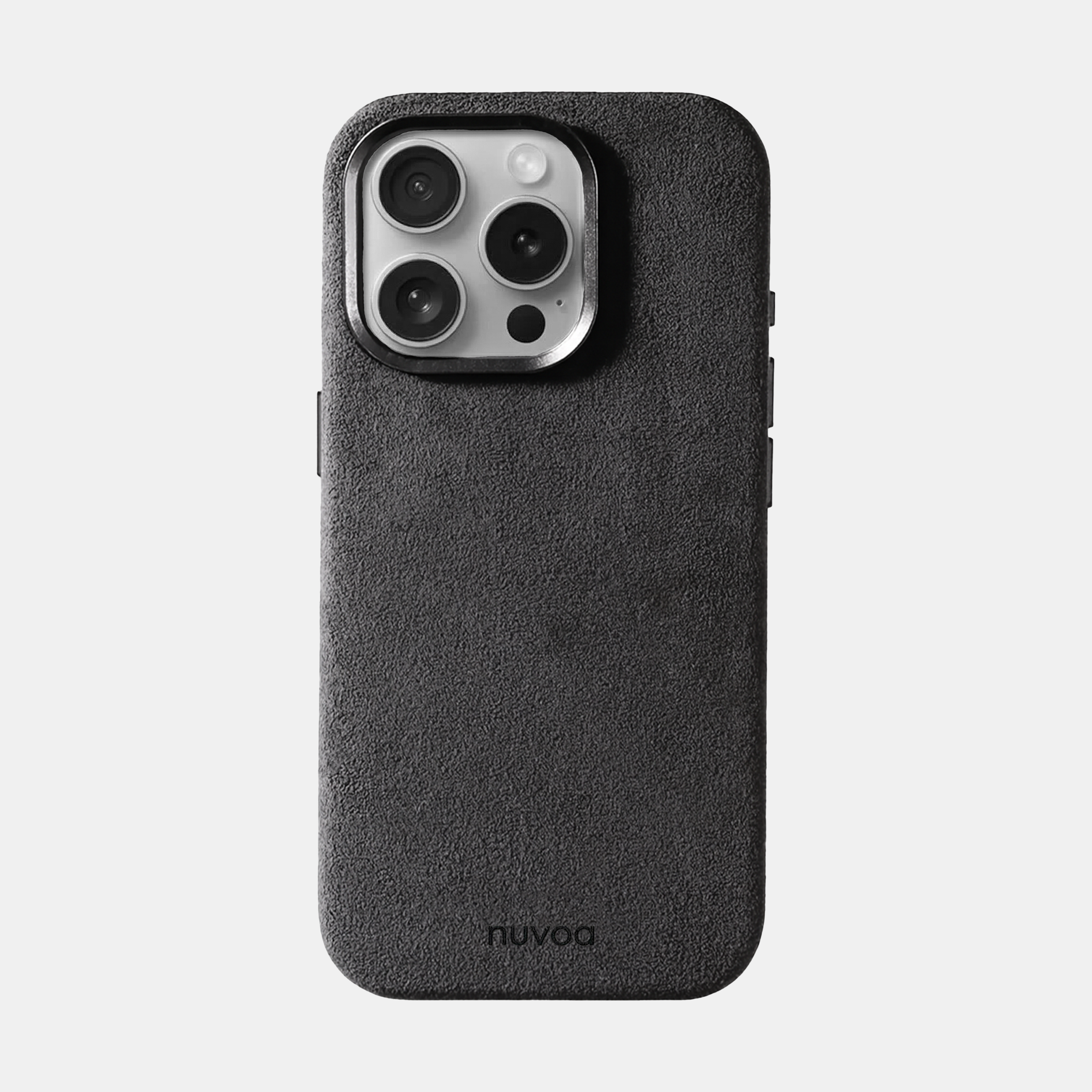 Alcantara iPhone 15 Pro Max Hülle – Space Grau