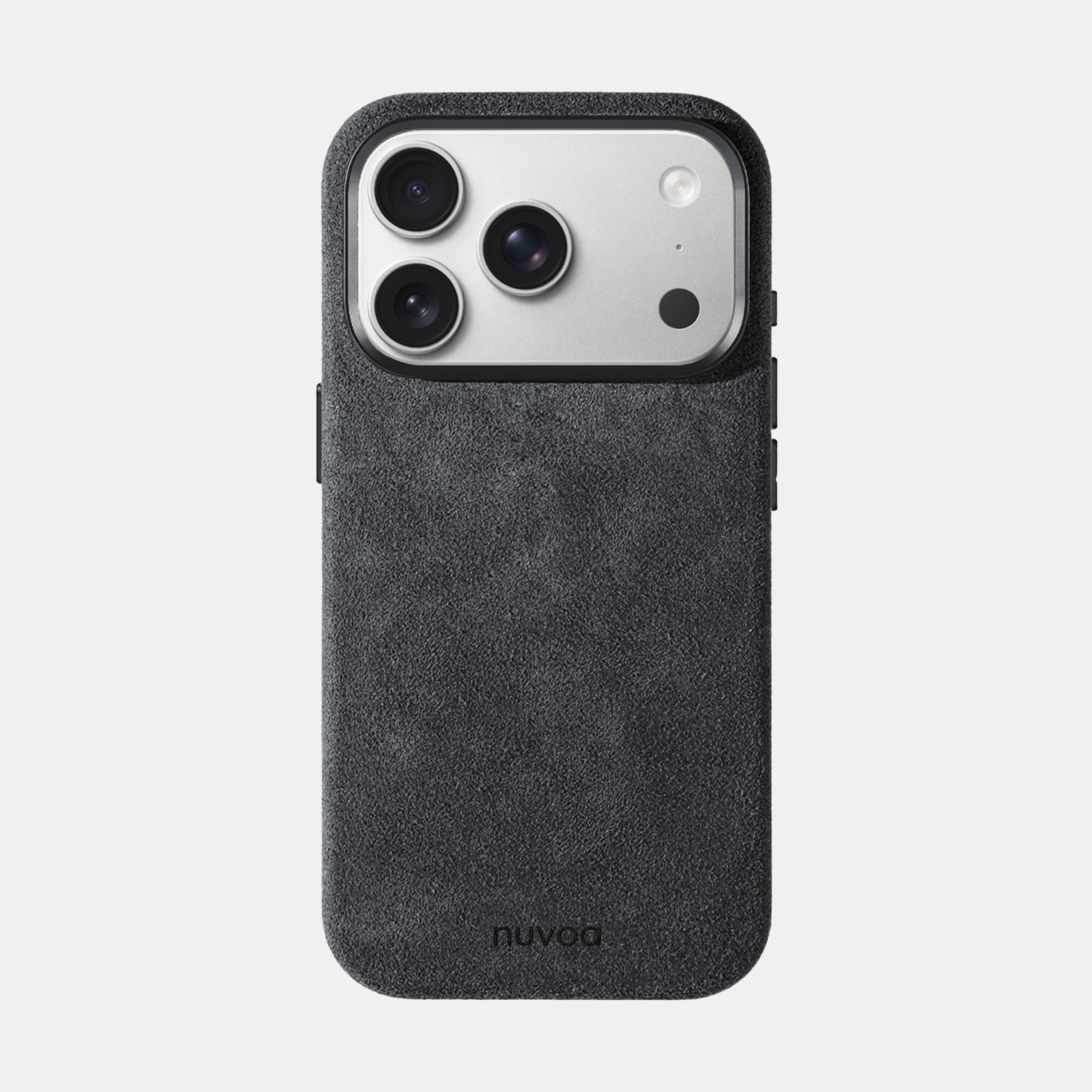 Alcantara iPhone 17 Pro Max Hülle – Space Grau