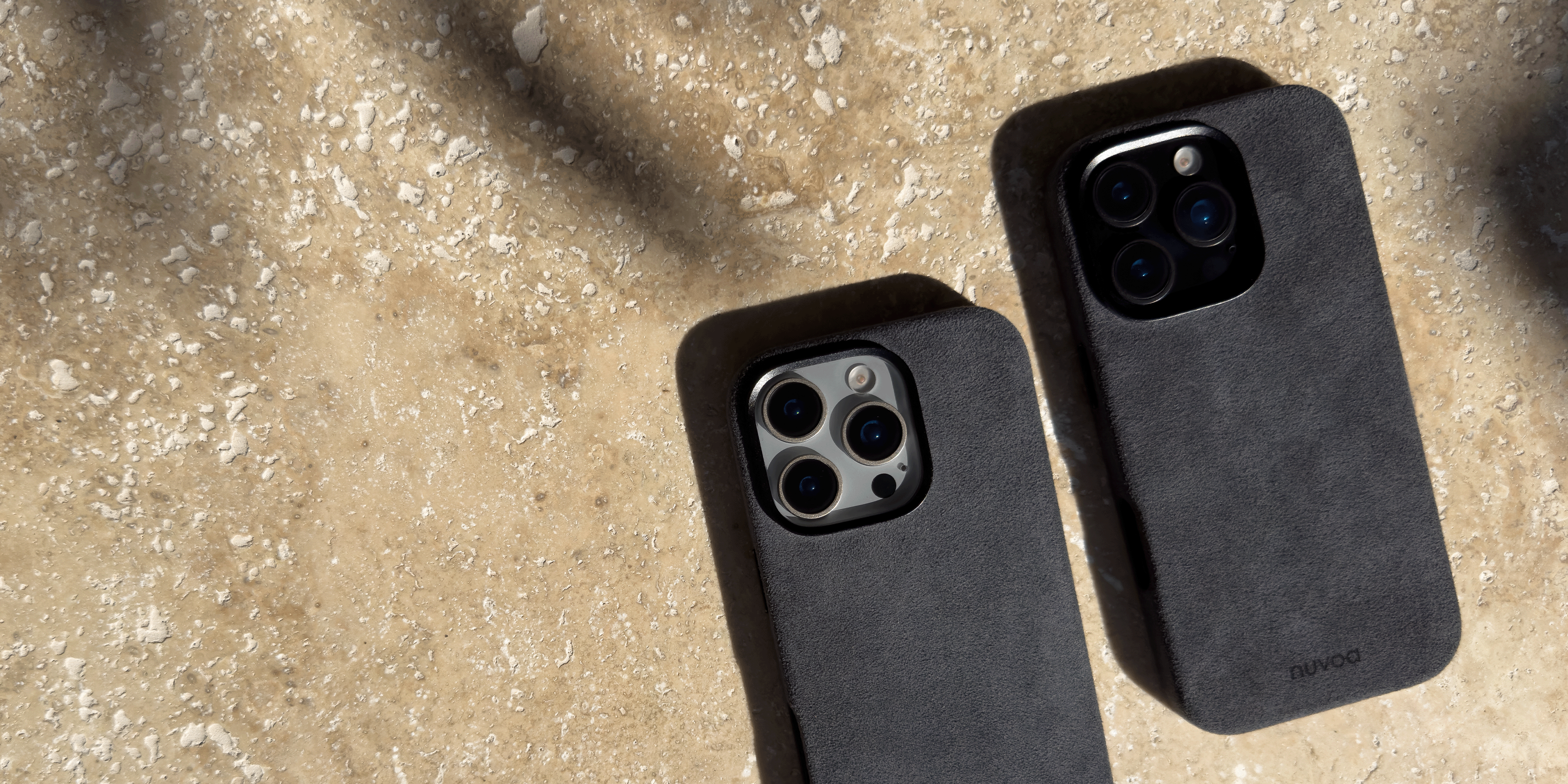 Alcantara iPhone Hülle - Space Grau nuvoa